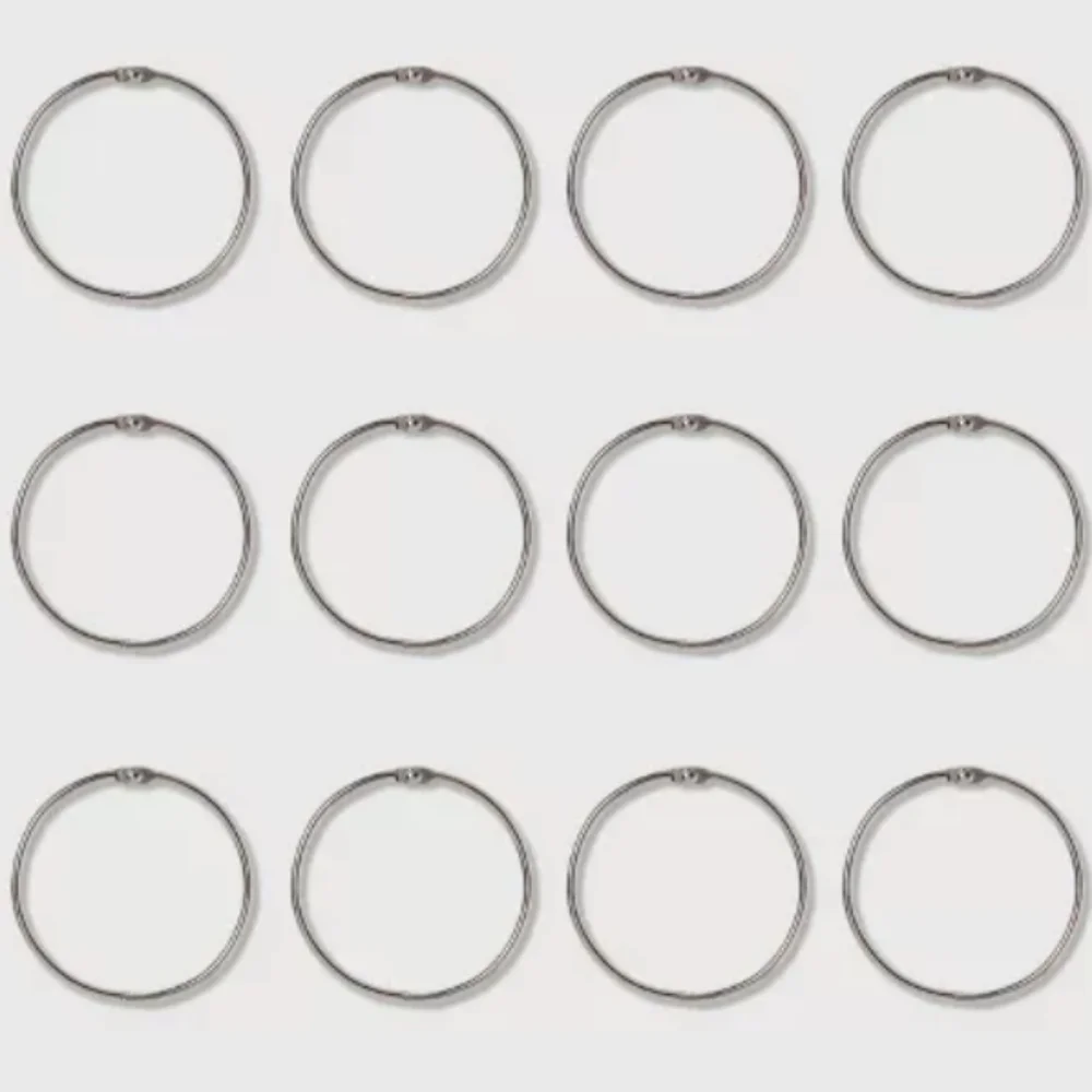 O Ring Shower Curtain Hooks, Pack of 12, Target NEW